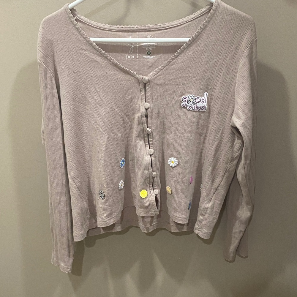 Joie Taupe Organic Cotton Sweater